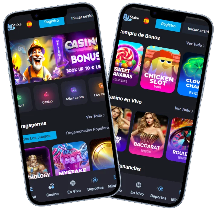 Mystake Casino Versión Móvil Mystake Casino en versión móvil con tragamonedas, casino en vivo y apuestas deportivas